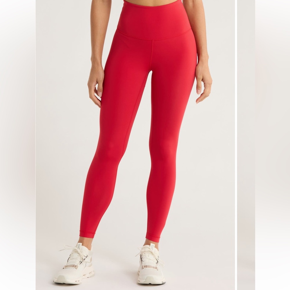 MPG Red Full Length Leggings size S